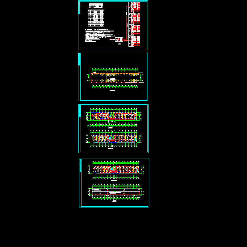 办公楼电施CAD施工图纸(dwg)