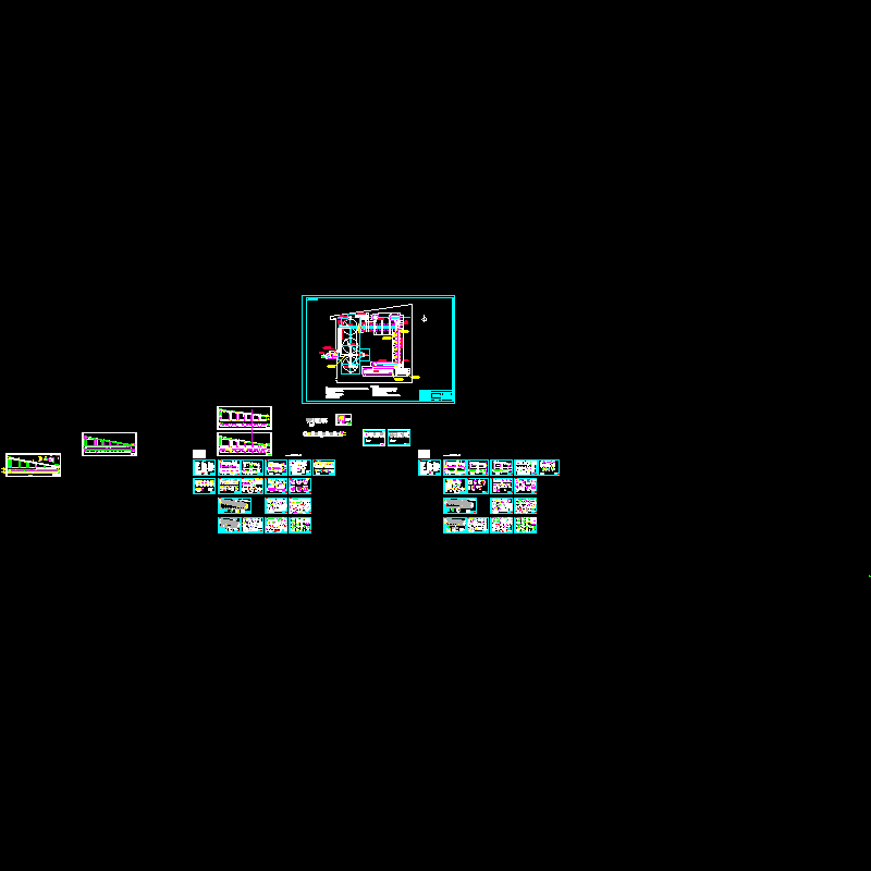 超长栈桥结构CAD施工图纸(dwg)(7度抗震)(二级结构安全)