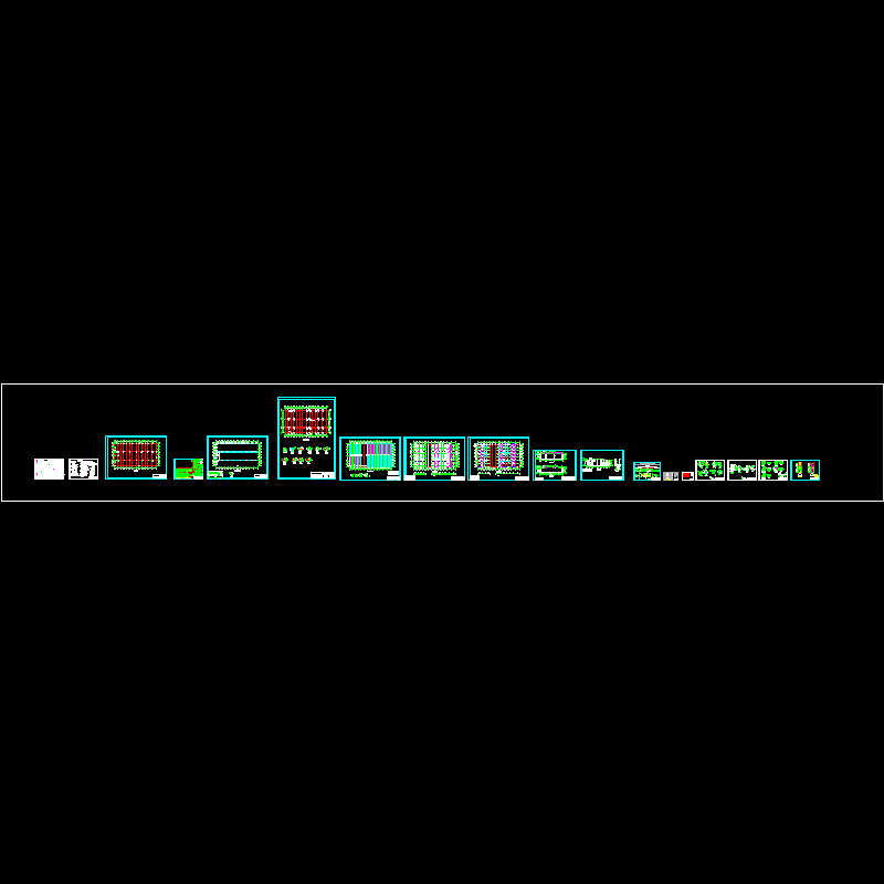 容器公司厂房结构CAD图纸(dwg)