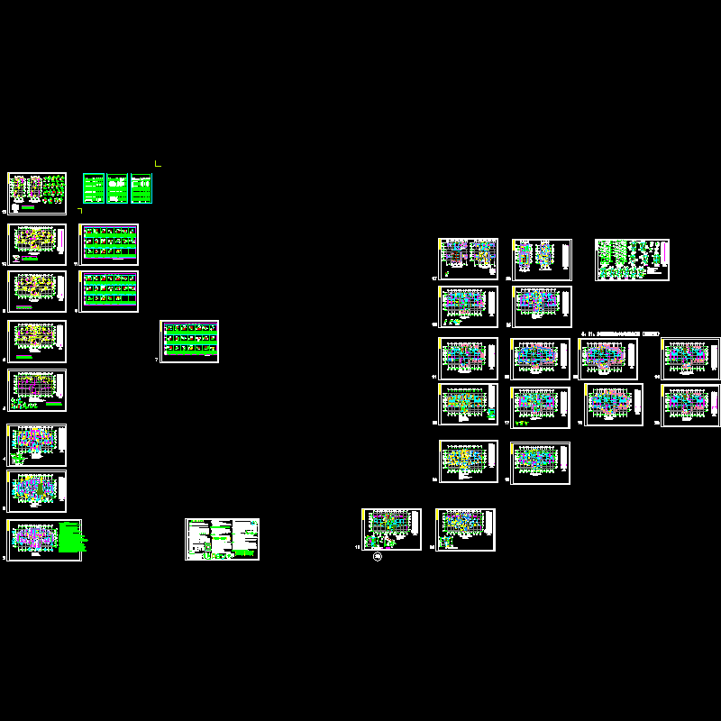 26层剪力墙住宅结构CAD施工图纸(桩基)(dwg)(6度抗震)(桩基础)
