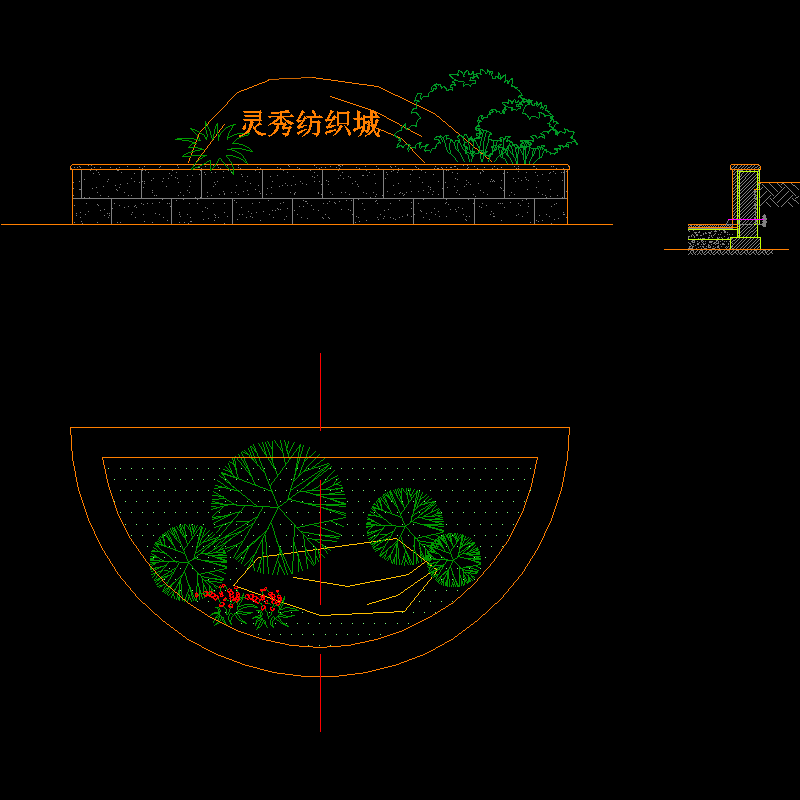 花池平面图 - 1