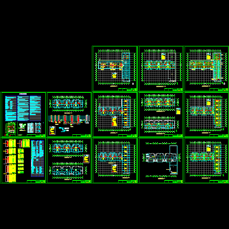 6层商住楼电气全套CAD图纸(dwg)