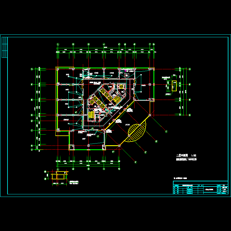 2层电力平面图纸(F10电CAD施工图纸-电力图纸)(dwg)