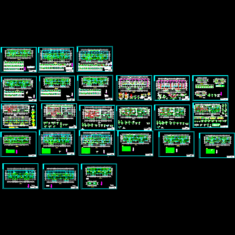 15层剪力墙住宅结构CAD图纸(dwg)