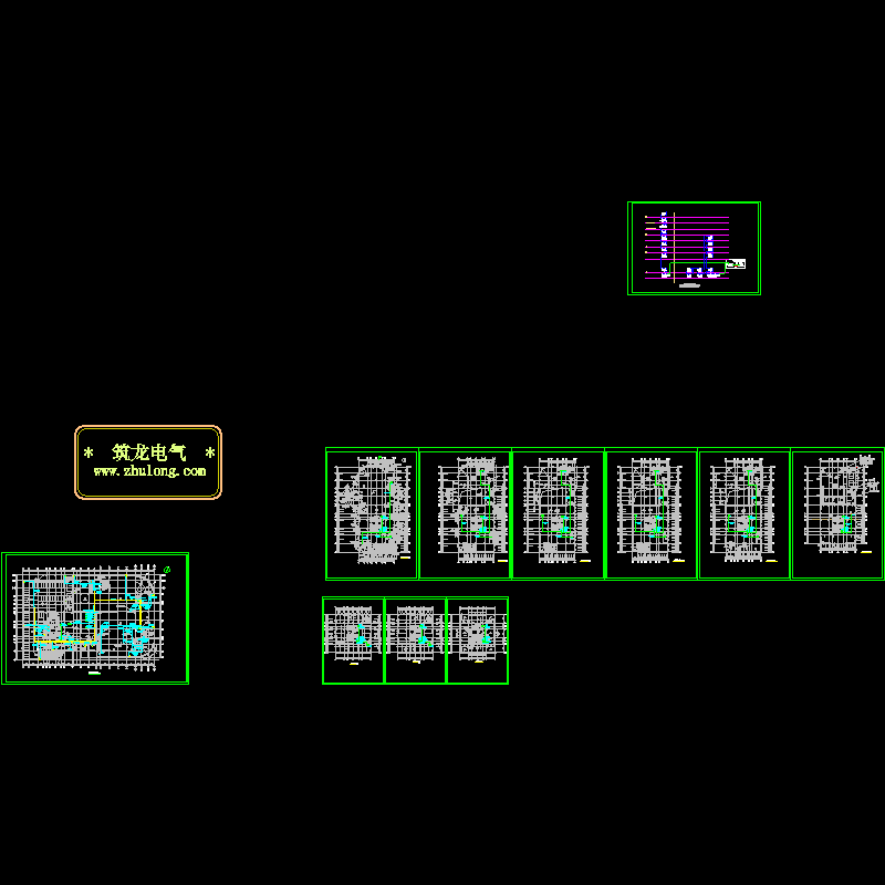 17层住宅楼BAS系统CAD图纸(楼宇自控)(dwg)