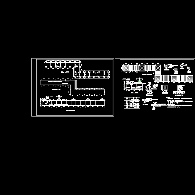 花架结构CAD大样图(dwg)