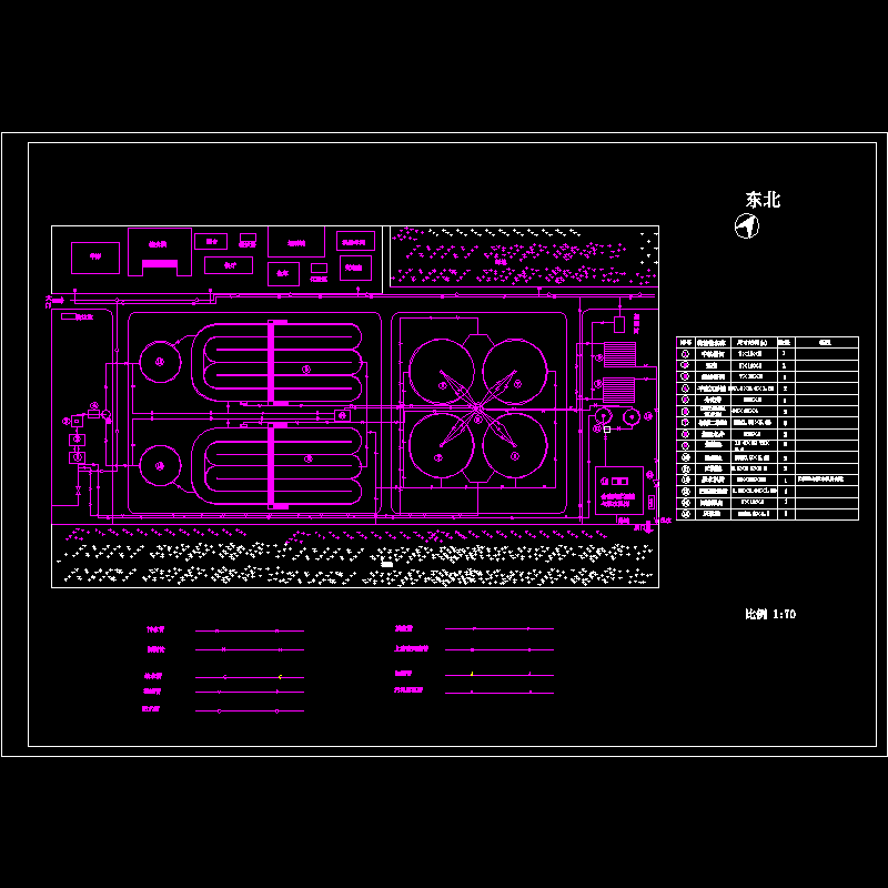 污水处理平面布置图 - 1