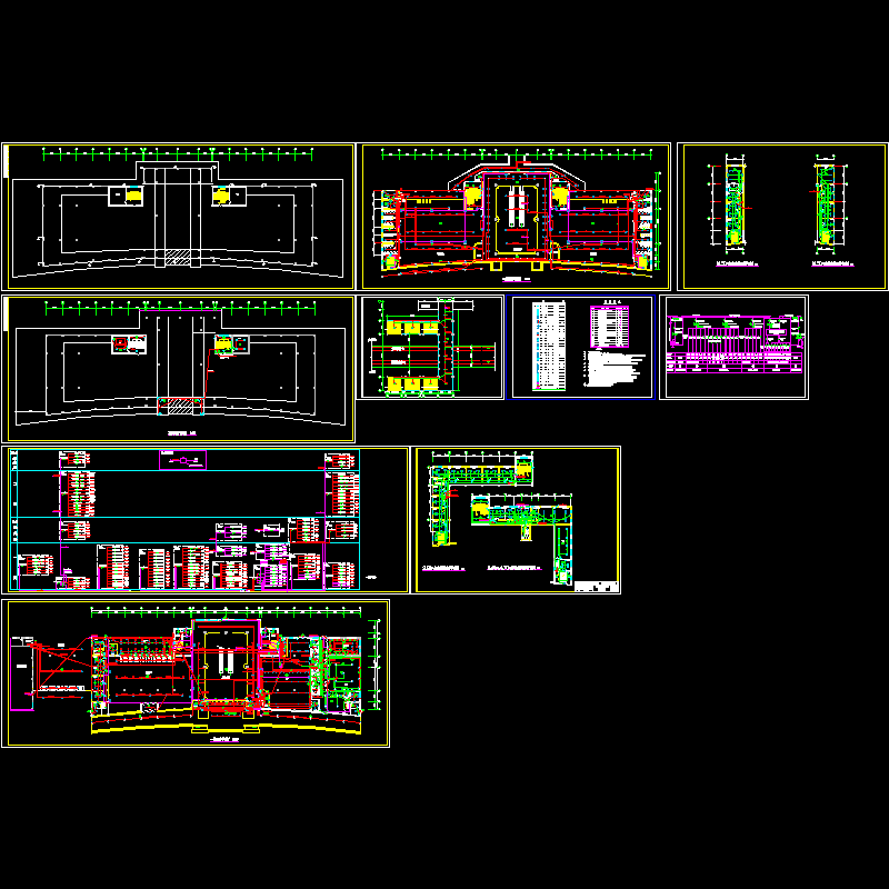 2层车站电气设计CAD施工图纸(钢筋混凝土结构)(dwg)