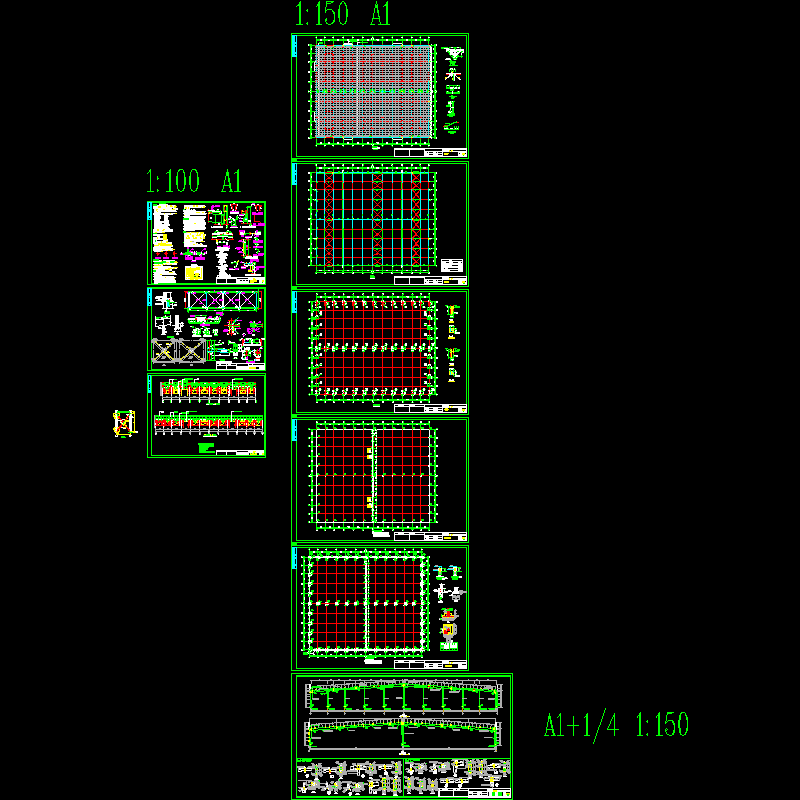 钢架结构大样图 - 1
