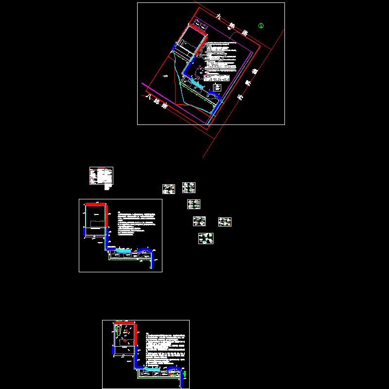 基坑设计CAD详施工图纸(dwg)