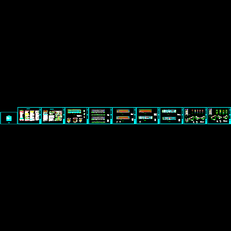 5层框架教学楼结构CAD施工图纸(dwg)(6度抗震)(丙级独立基础)