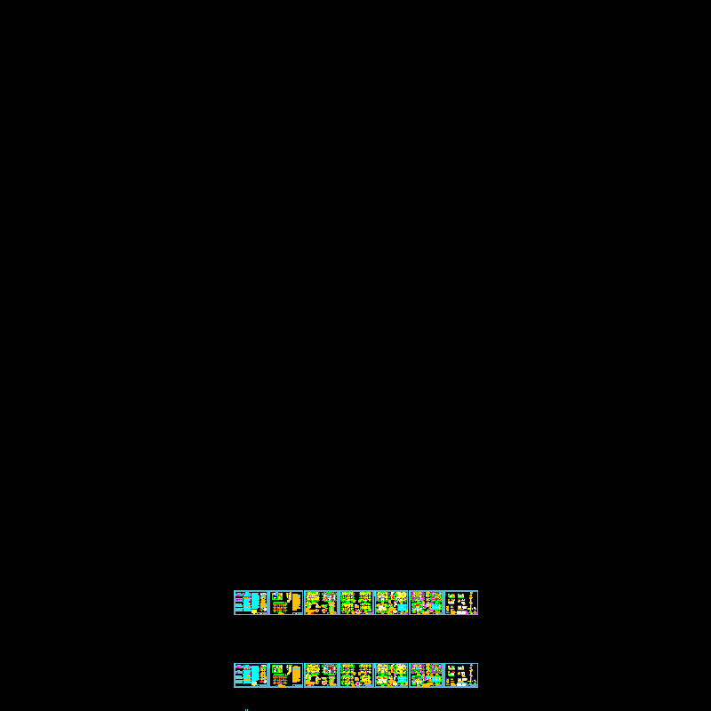 地下1层地上3层框架住宅结构CAD施工图纸（双拼B型）(dwg)(桩基础)