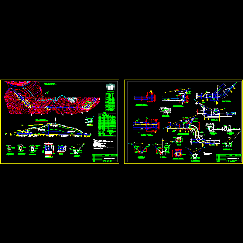 小(一)型水库导流输水隧洞CAD施工图纸(dwg)