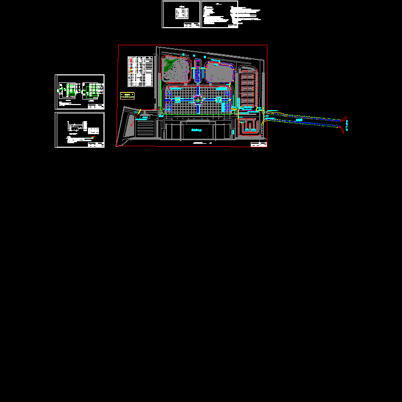 站前广场亮化工程强电CAD施工图纸(TN-S)