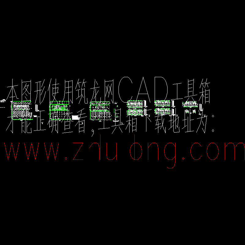 框架结构CAD施工图纸(dwg)