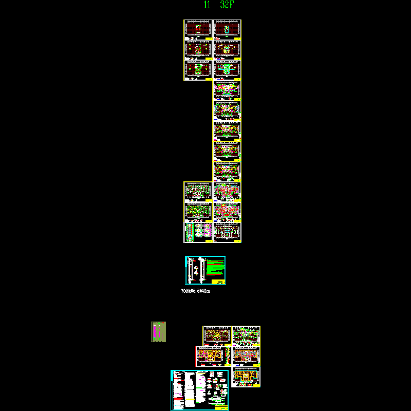 32层剪力墙住宅结构CAD施工图纸(dwg)(7度抗震)(乙级桩基础)