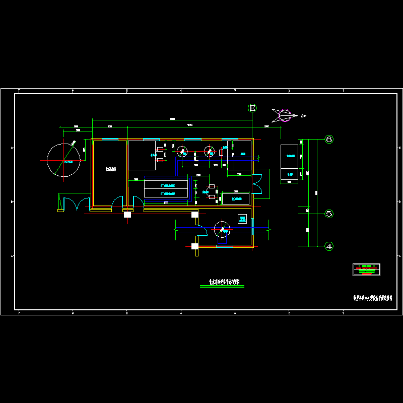 水处理车间设备平面布置图.dwg