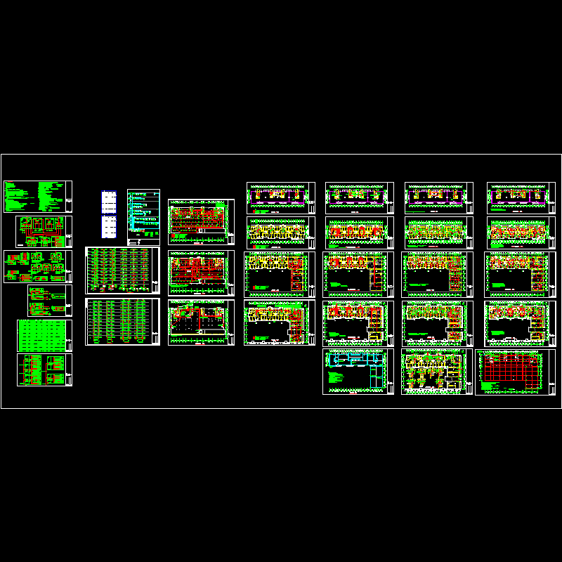 [CAD图]12层住宅电气设计(dwg)