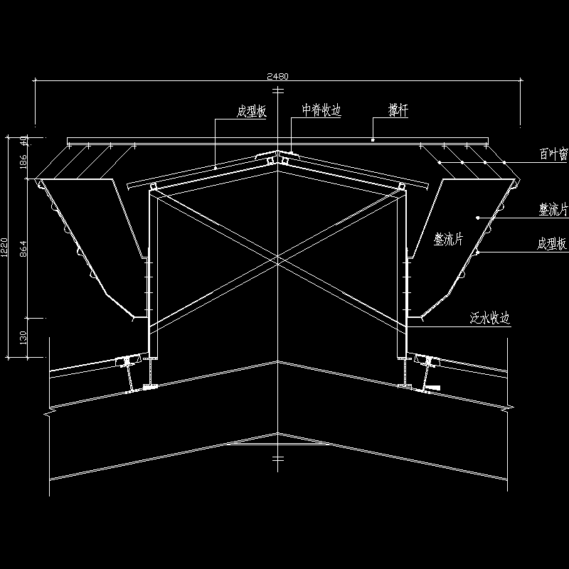 内转角收边节点构造CAD详图纸(dwg)