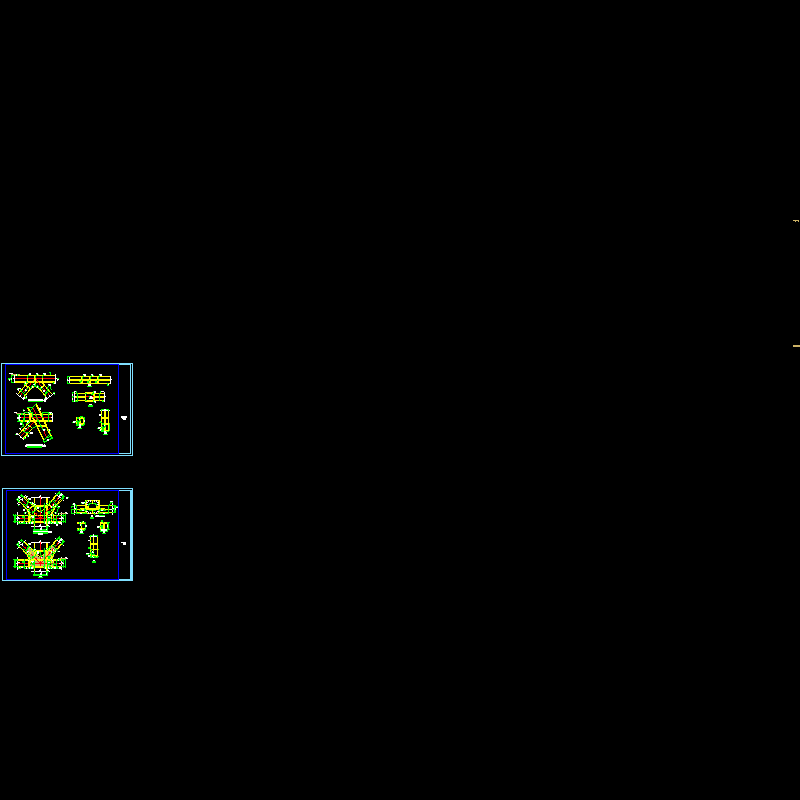 钢结构桁架节点构造CAD详图纸(dwg)