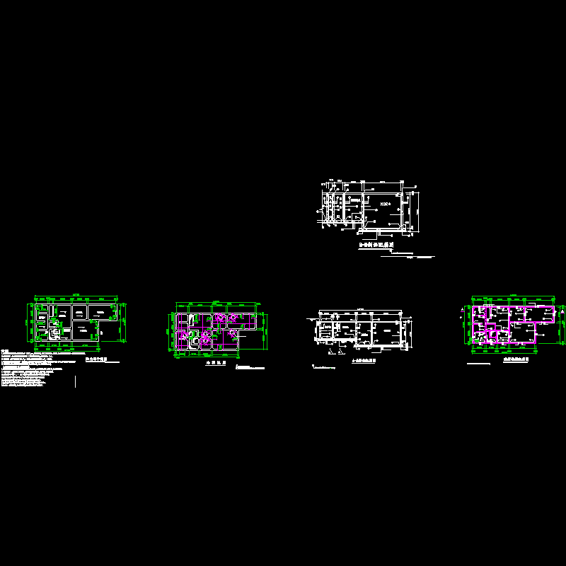 水处理池结构CAD图纸(dwg)