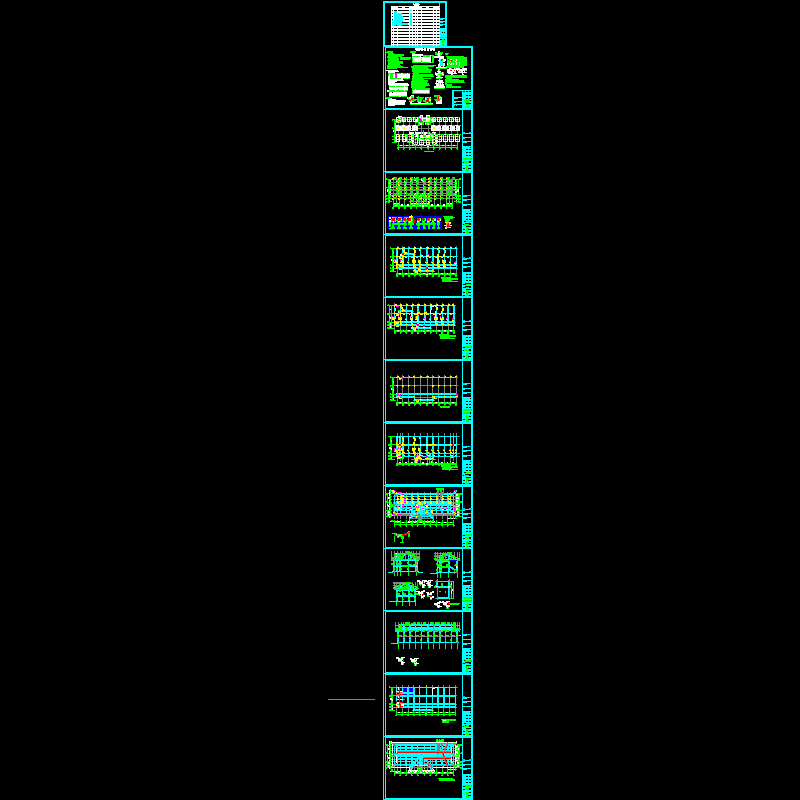 文化园框架餐厅结构CAD施工大样图(dwg)(6度抗震)(独立基础)