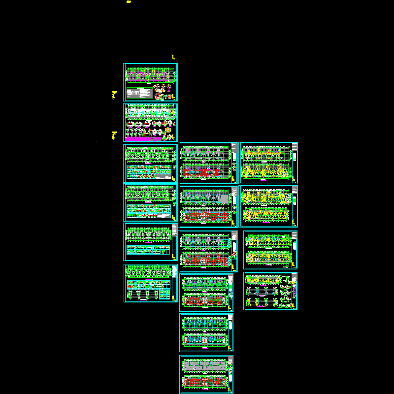 11层框剪带闷顶住宅结构CAD施工图纸(dwg)(桩基础)(二级结构安全)