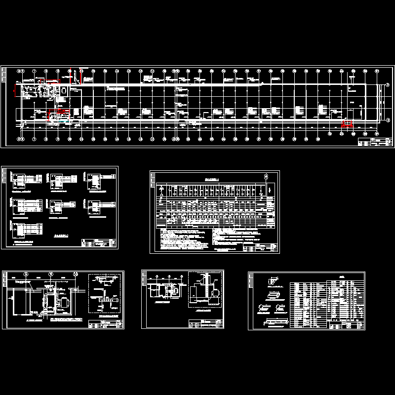 车间电气竣工CAD图纸(dwg)