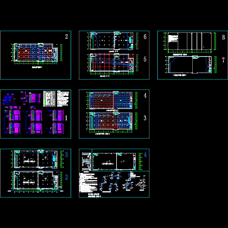 超市电CAD施工图纸(dwg)