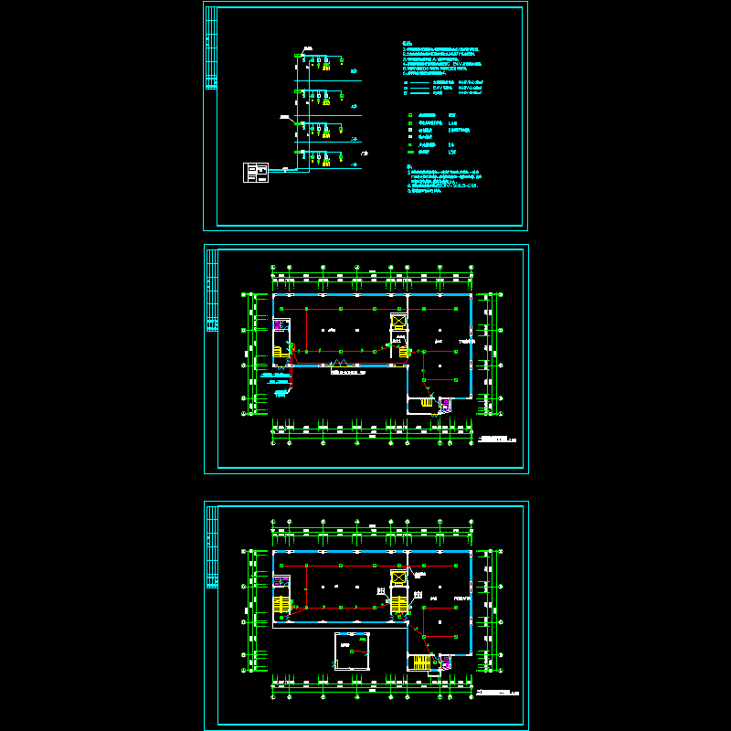 [CAD图]丙级厂房报警(dwg)