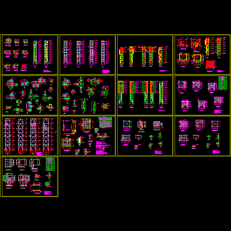 3层办公楼结施CAD图纸(dwg)