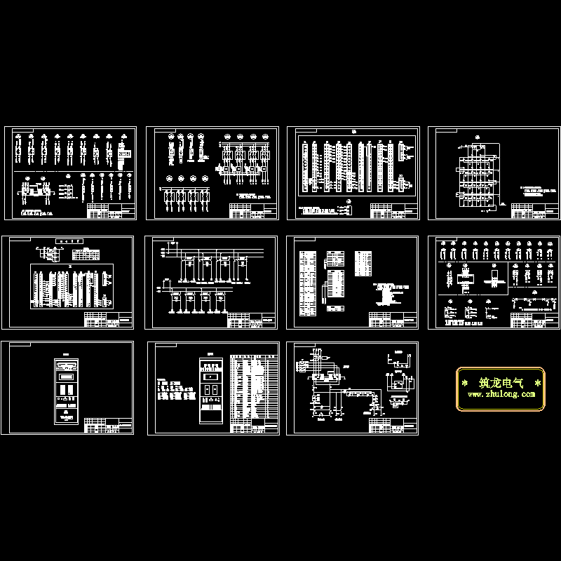 直流屏全套电气CAD图纸(dwg)