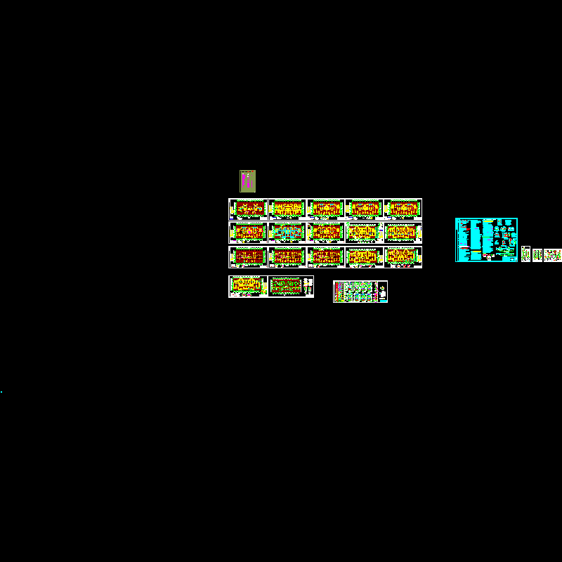 11层剪力墙结构住宅结构CAD施工图纸(dwg)(7度抗震)(丙级桩基础)