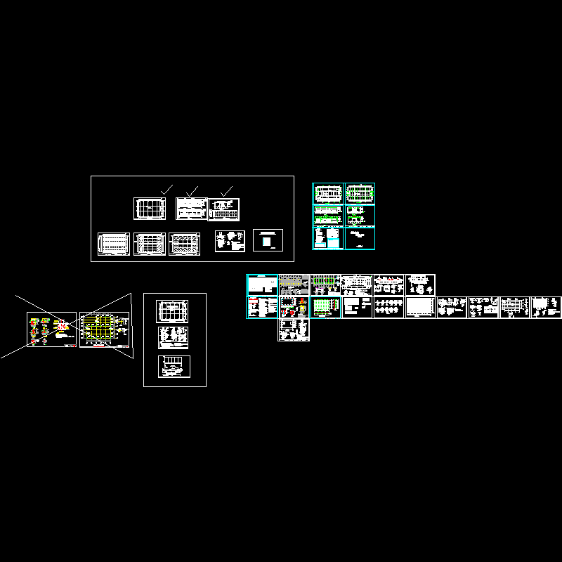 磅房建筑结构CAD施工图纸(dwg)(7度抗震)(乙级条形基础)