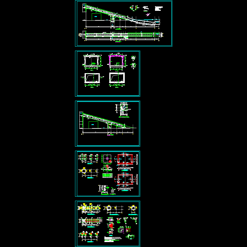 栈桥结构设计CAD施工图纸(独立基础)(dwg)