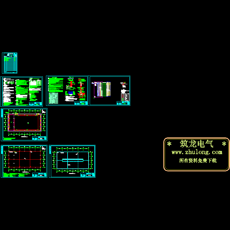 厂房电气CAD图纸(建筑)(dwg)