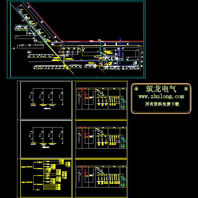 小区供电工程CAD施工图纸(dwg)