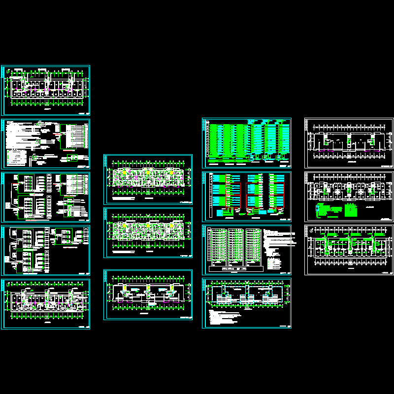 [CAD图]12层住宅建筑电气设计(dwg)