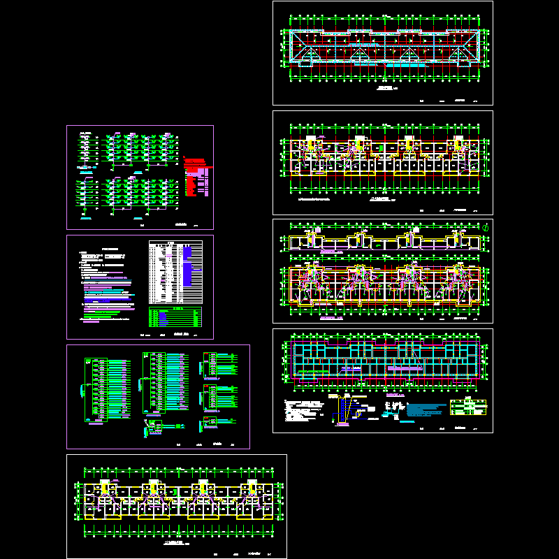 江南苑6号楼电气CAD图纸(dwg)