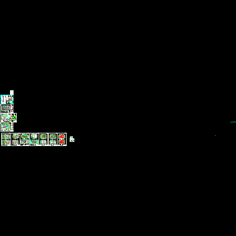 3层框架公建结构CAD施工图纸(dwg)(7度抗震)(乙级桩基础)(二级结构安全)