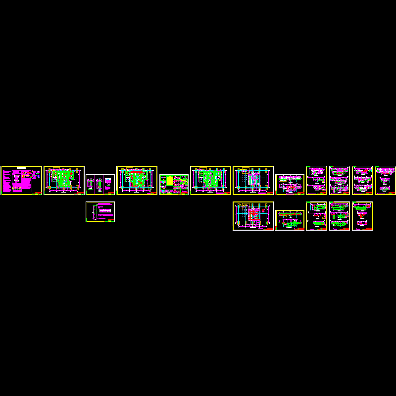 spm设备基础结构图蓝图版.dwg