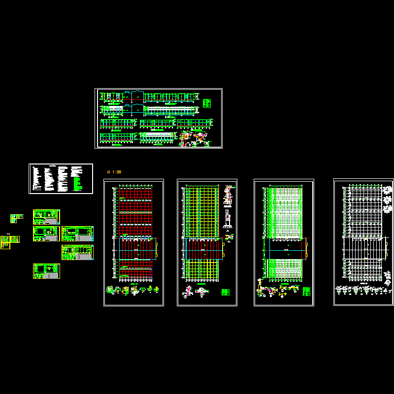 钢结构联合厂房CAD图纸(dwg)