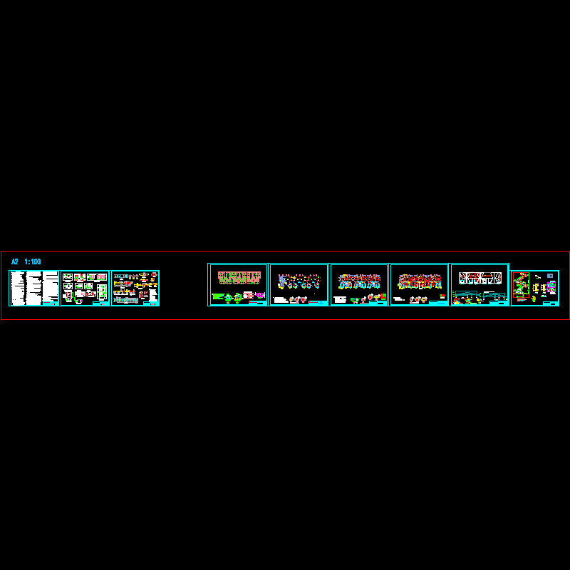 6层砌体住宅结构CAD施工图纸(dwg)(6度抗震)(丙级条形基础)