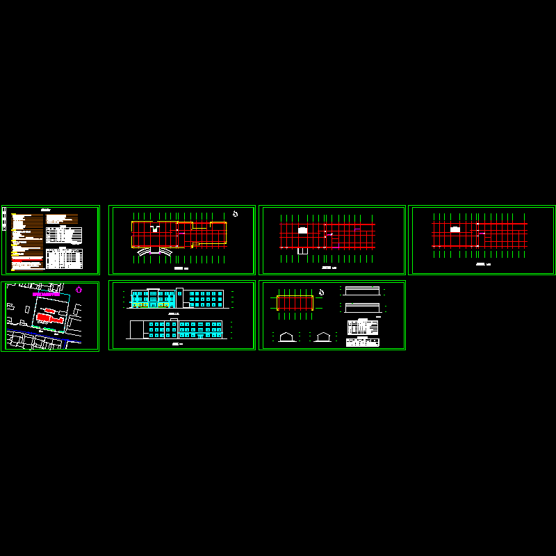 卫生院建筑施工CAD图纸(dwg)