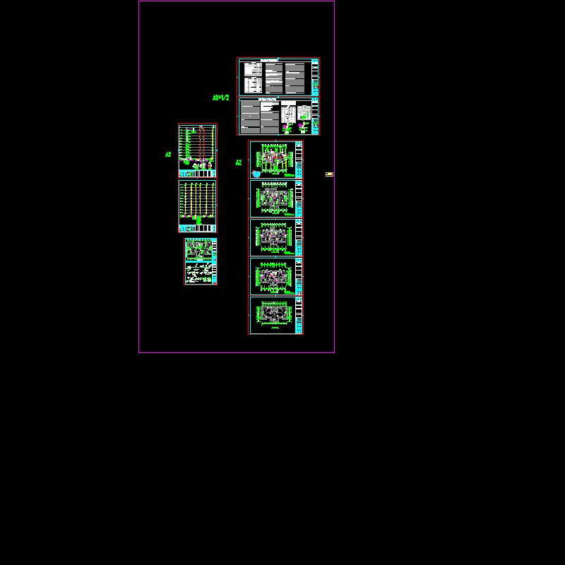 普通高层住宅给排水CAD施工图纸(dwg)