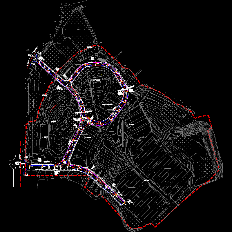 dq-08~dq-11 道路照明平面图.dwg