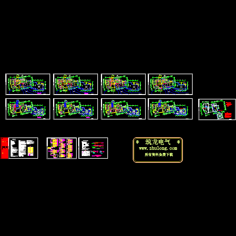 五星宾馆电气CAD图纸(火灾自动报警)(dwg)
