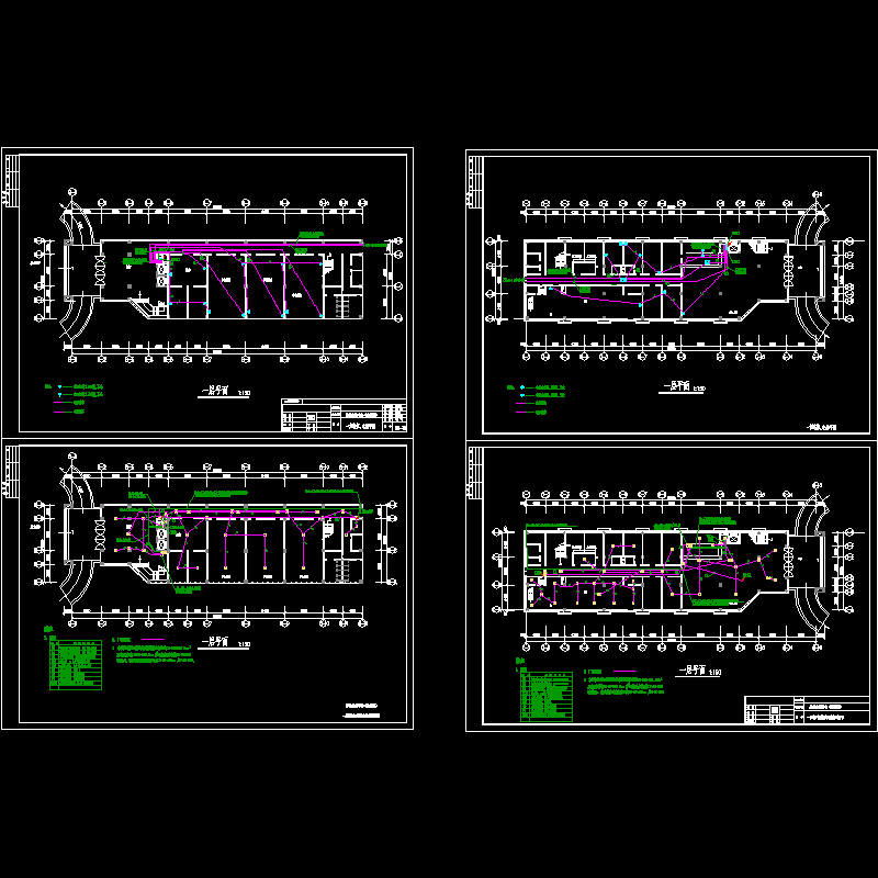 [CAD图]活动中心弱电设计()(dwg)