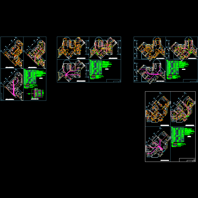 [CAD图]住宅电气大样(dwg)