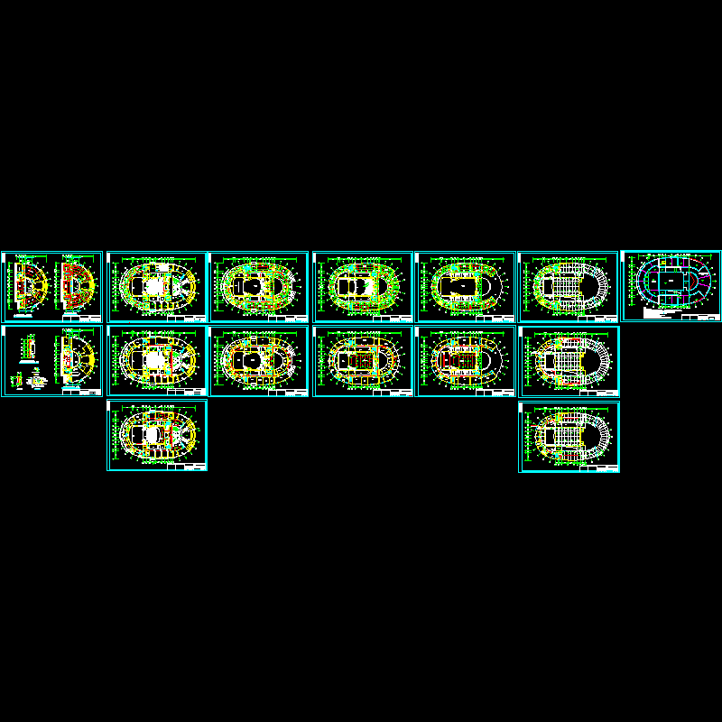 一活动中心电气CAD施工图纸（照明部分）(dwg)